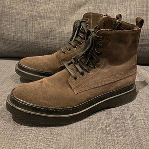 Aquatalia Brown Suede Boots Mens 9 1/2